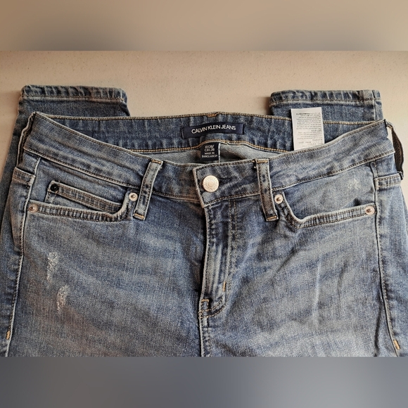 Calvin Klein Blue Jeans CKJ001 Super Skinny Size 8/28 - Picture 5 of 11